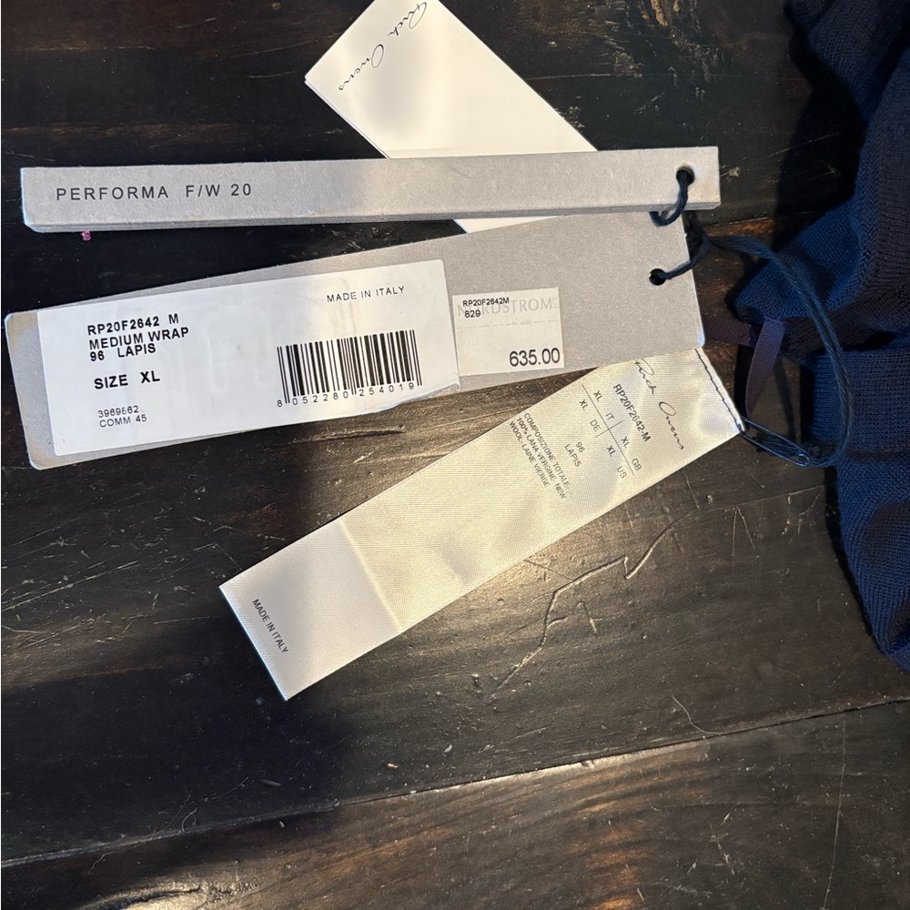 Rick Owens Navy Women's Cardigan - Picture 6 of 6